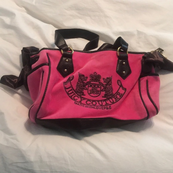 juicy couture pink velvet purse